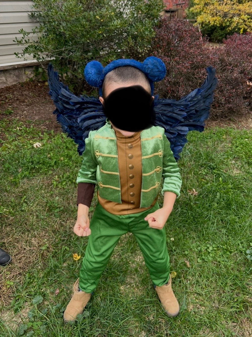 Wicked Flying Monkey Toddler Costume - Like New WITH homemade accessories